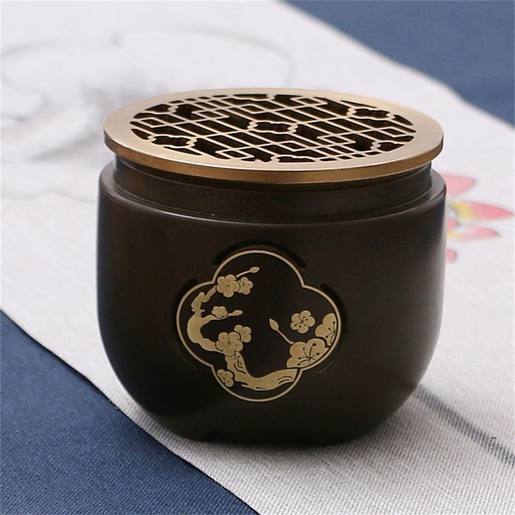 銅製 提梁暖手炉 八宝手炉 香炉 香道具 店舗 室内 装飾品 工芸品